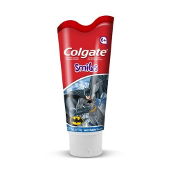 gel dental com fluor infantil bubble fruit justice league colgate smiles bisnaga 100g