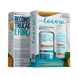 kit shampoo 400+condicionador 180ml laevia reconstrucao e forca