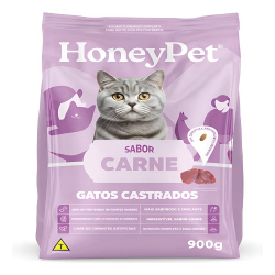 racao honey para gatos castrados 900g peixe