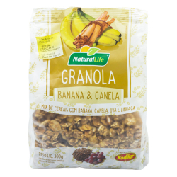 granola natural life 300g banana e canela