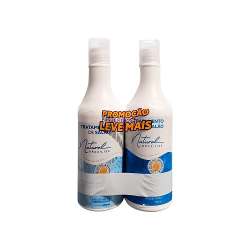 kit shampoo/condicionador nat brasiliss reconst imed 500ml