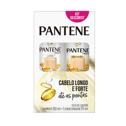 kit shampoo 350ml + condicionador 175ml pantene hidratacao