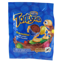 chocovinhos de chocolate tortuguita arcor 50g
