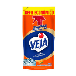 limpador desengordurante para cozinha extrato de laranja veja gold refil economico 400ml