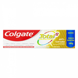 creme dental antitartaro colgate total 12 caixa 180g