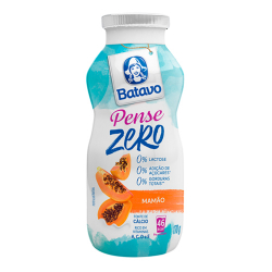 bebida lactea fermentada mamao batavo pense zero frasco 170g