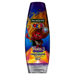condicionador palmolive kids 350ml trolls cabelos crespos