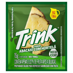 refresco em po trink 15g abacaxi com hortela