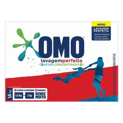 sabao em po omo lavagem perfeita 1,600kg