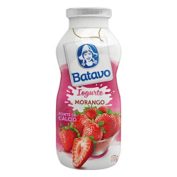 iogurte parcialmente desnatado morango batavo frasco 170g