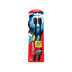 escova dental colgate 360 black leve 2 pague 1 un