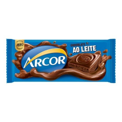 chocolate ao leite arcor pacote 80g