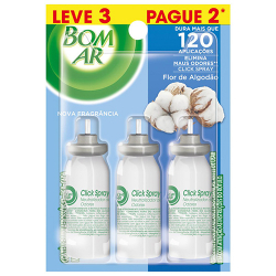 bom ar click spray cheirinho de talco leve 3 pague 2 12ml