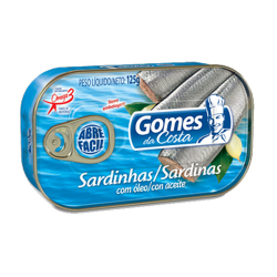 sardinha gomes da costa com oleo 125g