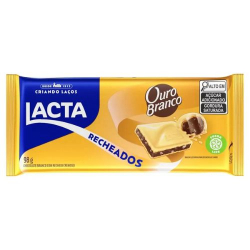 choc. barra lacta 98g ouro branco