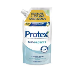 sabonete liquido protex antibacteriano 500ml duo protect refil c/tampa