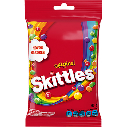 bala original skittles pacote 95g