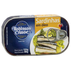 sardinha robinson crusoe em oleo 125g