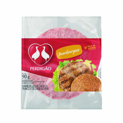 hamburger perdigao de carne bovina e de ave 56g
