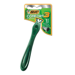 aparelho de barbear bic comfort3 pele sensivel 1 unid.