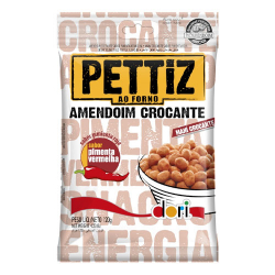amendoim pettiz sabor pimenta vermelha crocante - 120g