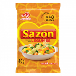 tempero para legumes sazon pacote 40g 8 unidades