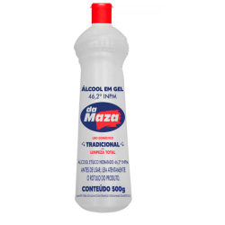 alcool gel da maza 46,2 500ml tradicional