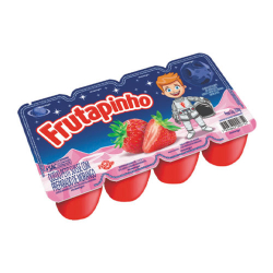 petit suisse morango frutapinho bandeja 320g 8 unidades