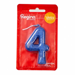 regina vela cintilante azul n.4