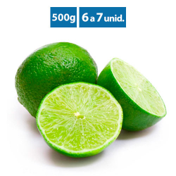 limao tahiti 500g - aproximadamente 8 unidades
