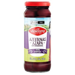 azeitonas la violetera 200g preta azapa c/caroco