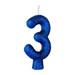 regina vela cintilante azul n.3