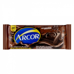 chocolate meio amargo 40% cacau arcor pacote 80g
