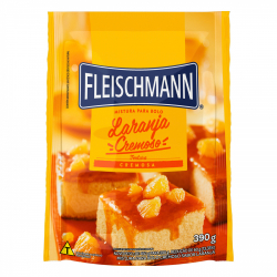 mistura para bolo cremoso laranja fleischmann sache 390g