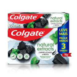 cr.dental colgate nat.extracts 90g c/3 carvao