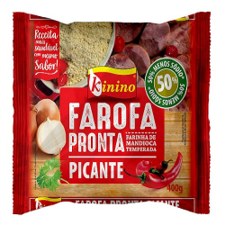 farofa pronta mandioca kinino picante