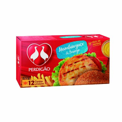 hamburguer perdigao frango 12 uni. 672g