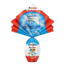ovo pascoa kinder 100g smurfs