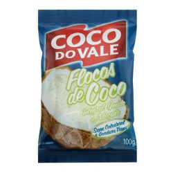 coco flocos do vale 100g umido adocado