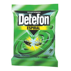 detefon espiral com 10 unid. repelente de insetos