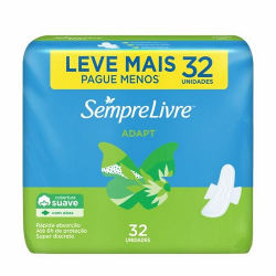 absorvente sempre livre adapt suave lvpg - c/abas