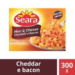 mac & cheese cheddar e bacon seara caixa 300g