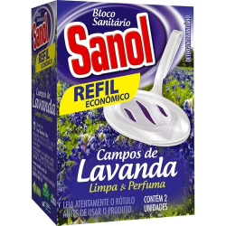 bloco sanitario sanol campos de lavanda 35g