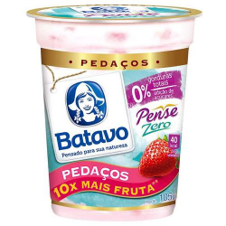 iogurte batavo pense pedaco morango zero 100g