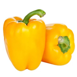 pimentao amarelo - 400g - aproximadamente 2 unidades