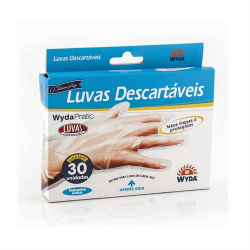 luva descartavel wyda tamanho unico un