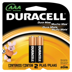 pilha duracell palito aaa 02 unids.