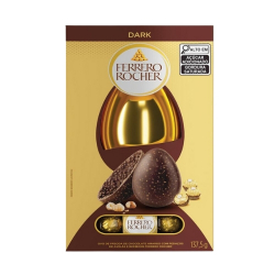 ovo pascoa ferrero rocher 137,5g dark