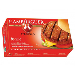 hamburger perdigao bovino 672g