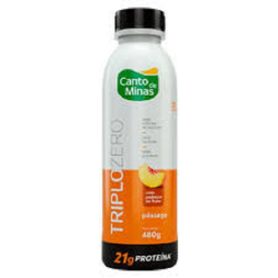 iogurte canto de minas triplo zero 480g pessego
